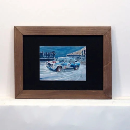 Enmarcado 28x21 listón+tela negra Rohrl 131 Abarth